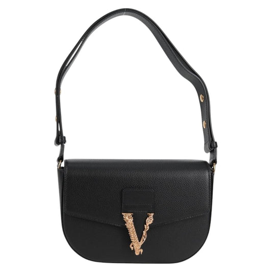 Versace Black Leather Medusa
