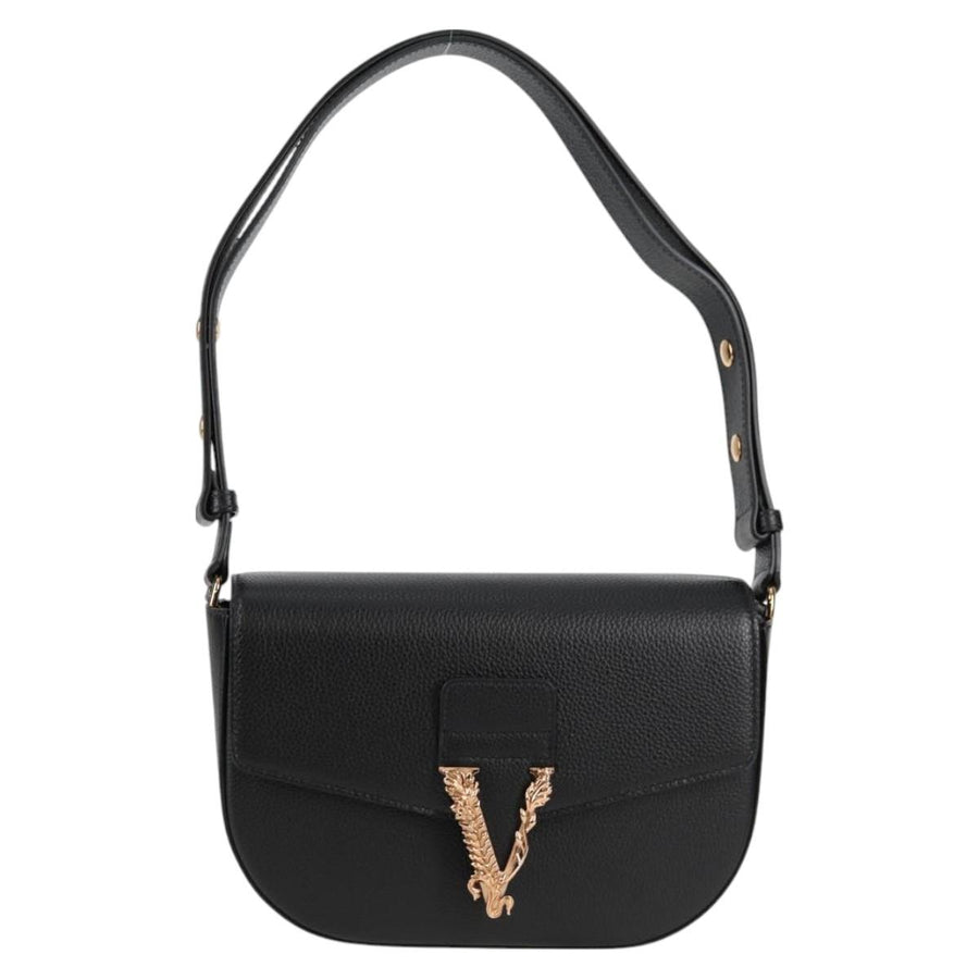 Versace Black Leather Medusa