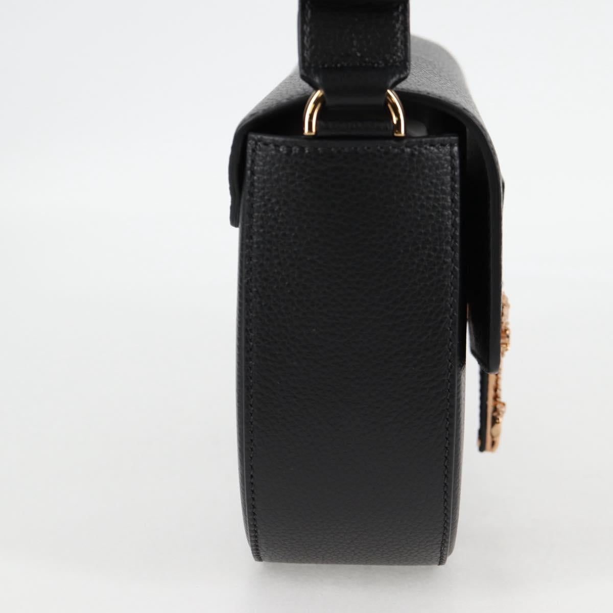 Versace Black Leather Medusa