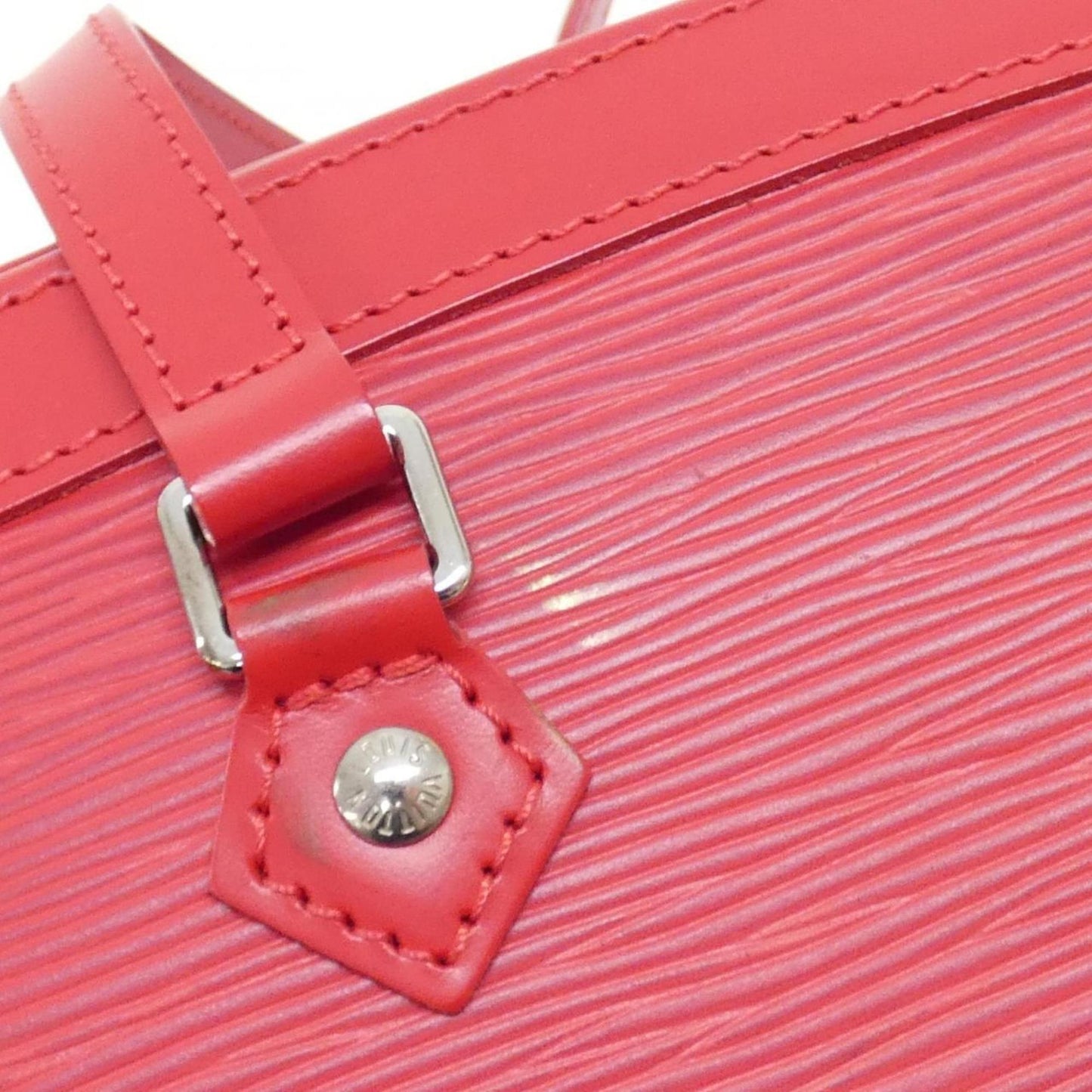 Louis Vuitton Red Leather Madeleine
