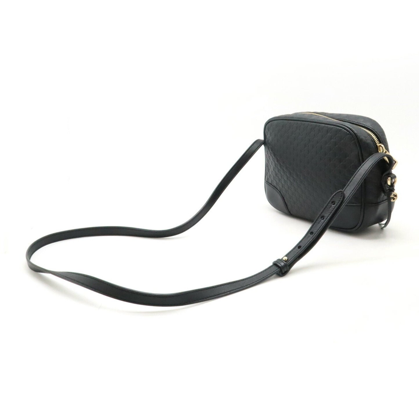 Gucci Black Leather Micro Guccissima