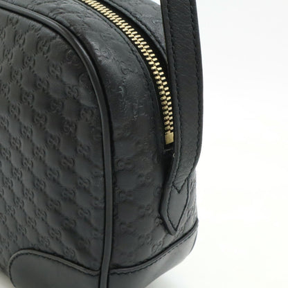 Gucci Black Leather Micro Guccissima