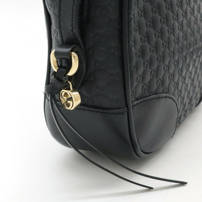 Gucci Black Leather Micro Guccissima