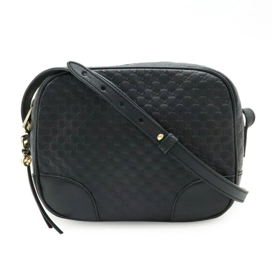 Gucci Black Leather Micro Guccissima