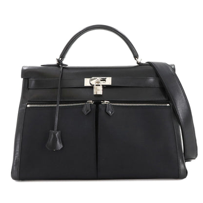 Hermès Black Leather Kelly Lakis