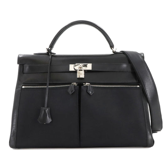 Hermès Black Leather Kelly Lakis