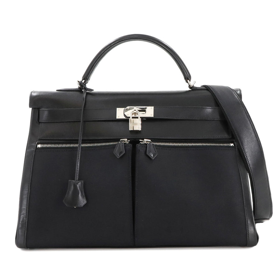 Hermès Black Leather Kelly Lakis