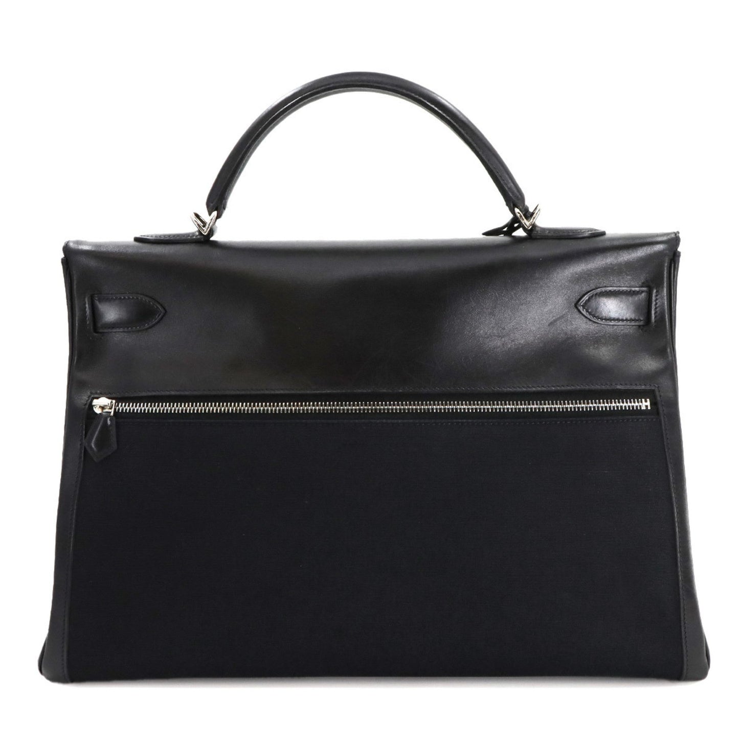 Hermès Black Leather Kelly Lakis