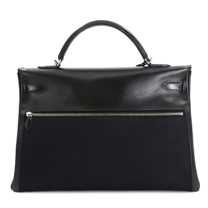 Hermès Black Leather Kelly Lakis