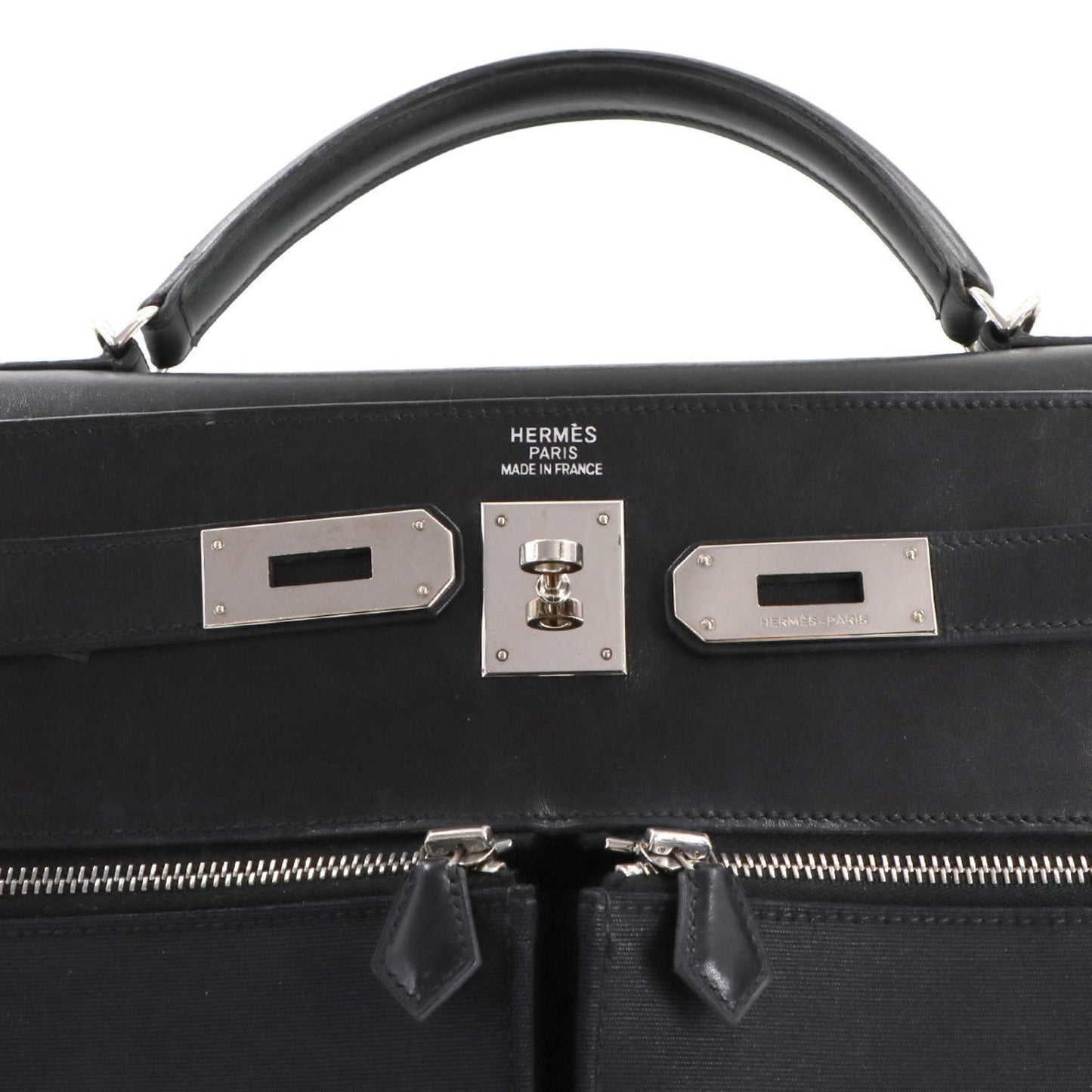 Hermès Black Leather Kelly Lakis