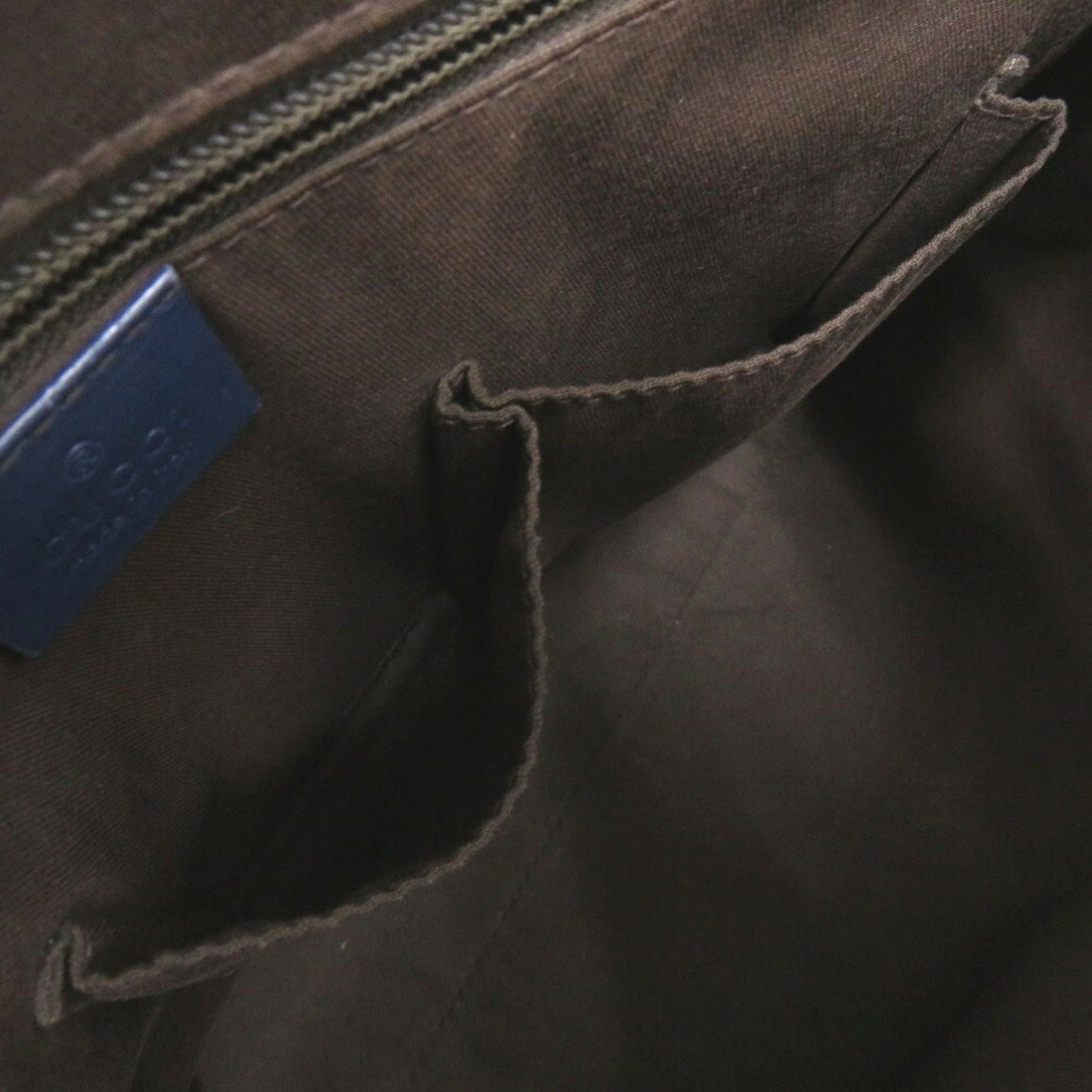 Gucci Blue Leather Diamante