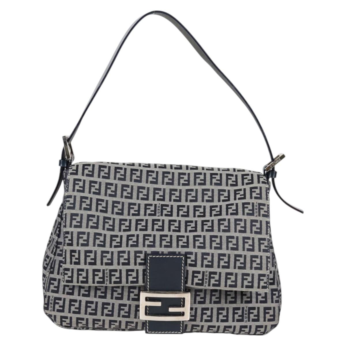 Fendi Blue Canvas Mamma Baguette