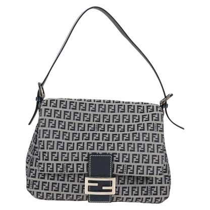 Fendi Blue Canvas Mamma Baguette