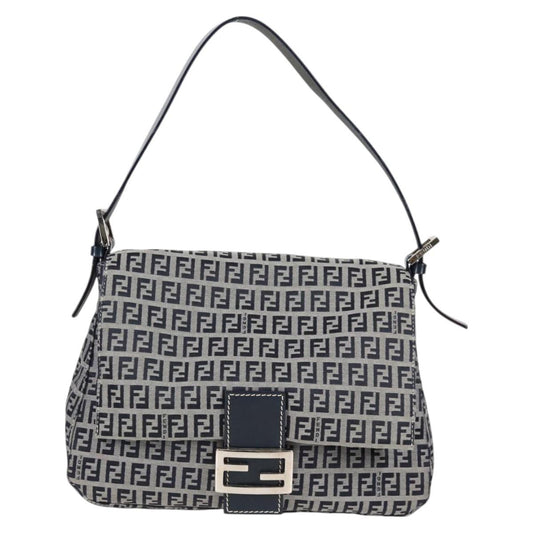Fendi Blue Canvas Mamma Baguette