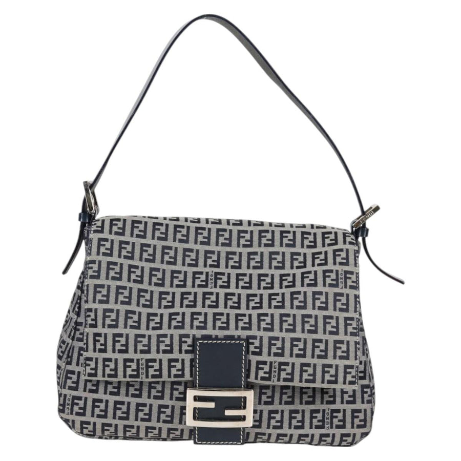 Fendi Blue Canvas Mamma Baguette