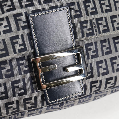 Fendi Blue Canvas Mamma Baguette
