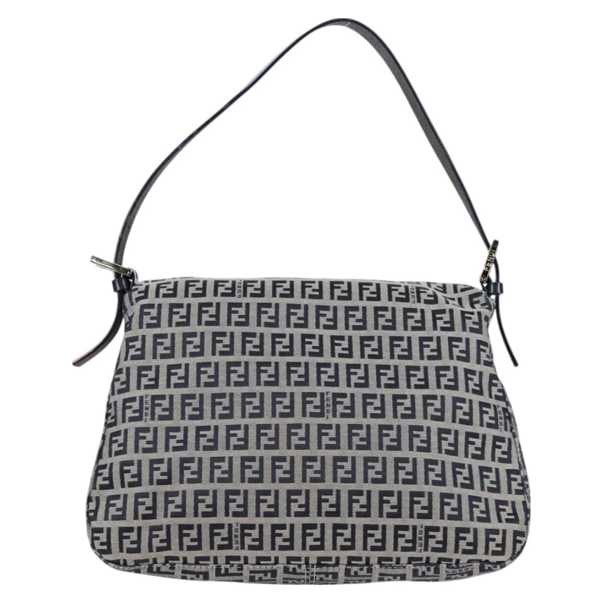 Fendi Blue Canvas Mamma Baguette