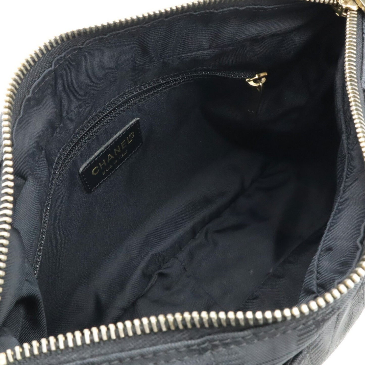 Chanel Black Canvas Travel Line