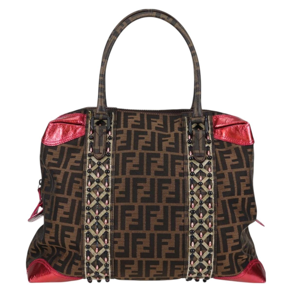 Fendi Black Canvas Zucca