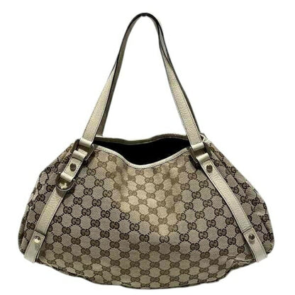 Gucci Brown Canvas Abbey