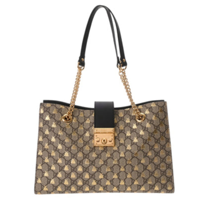 Gucci Brown Canvas Padlock