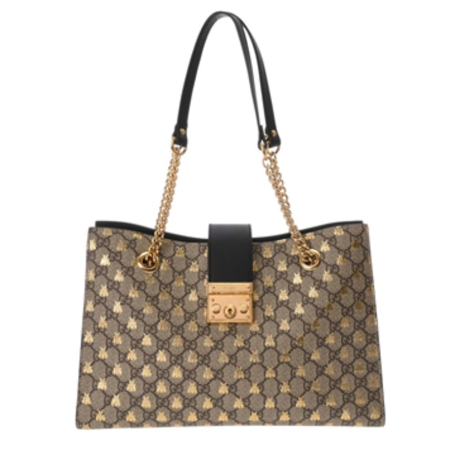 Gucci Brown Canvas Padlock