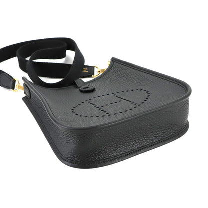 Hermès Black Leather Evelyne