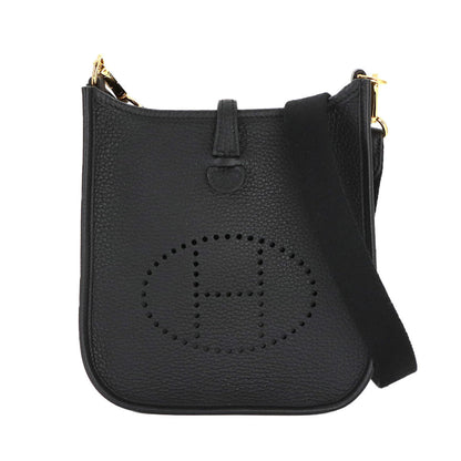 Hermès Black Leather Evelyne