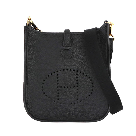 Hermès Black Leather Evelyne