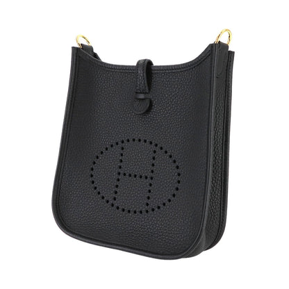 Hermès Black Leather Evelyne