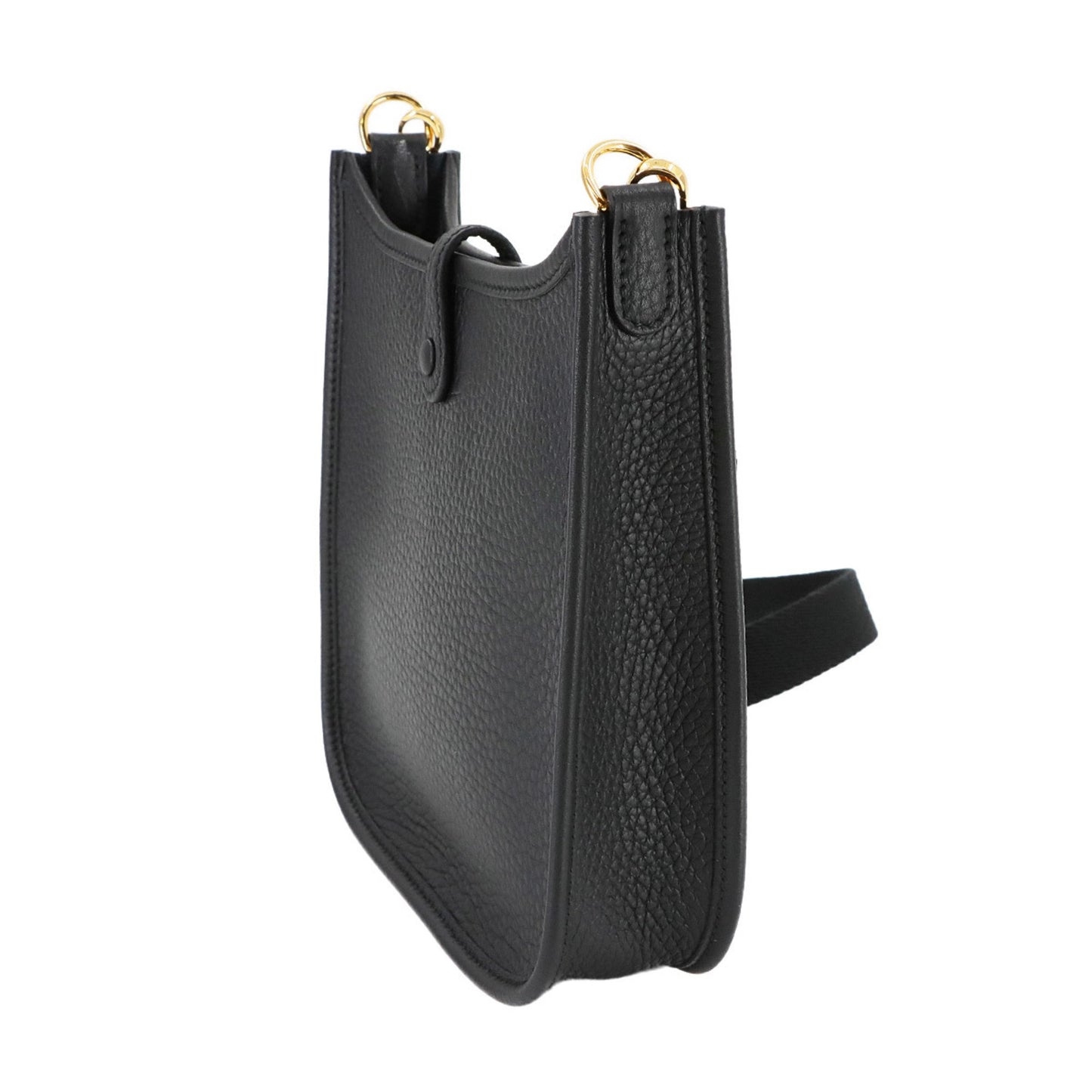 Hermès Black Leather Evelyne