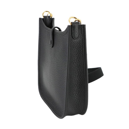 Hermès Black Leather Evelyne