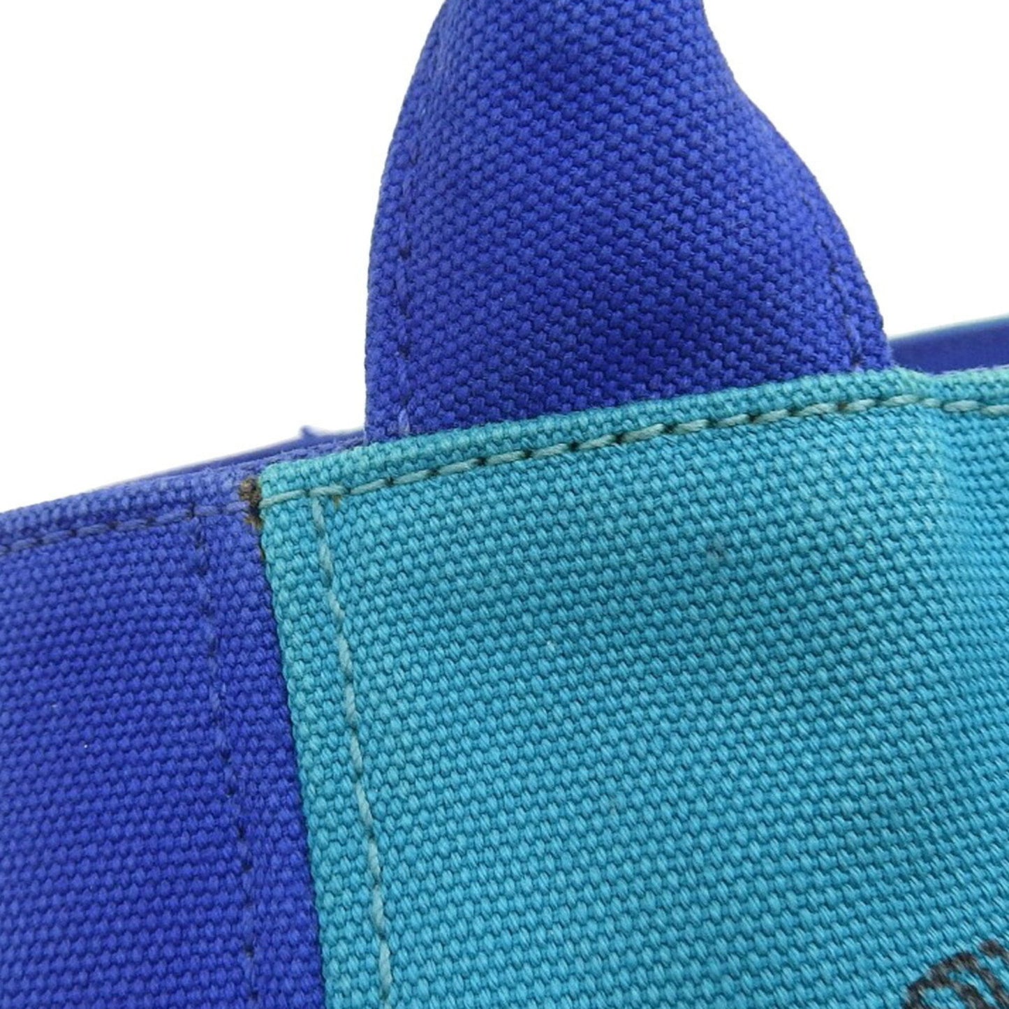 Prada Blue Canvas Canapa