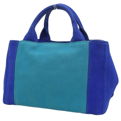 Prada Blue Canvas Canapa