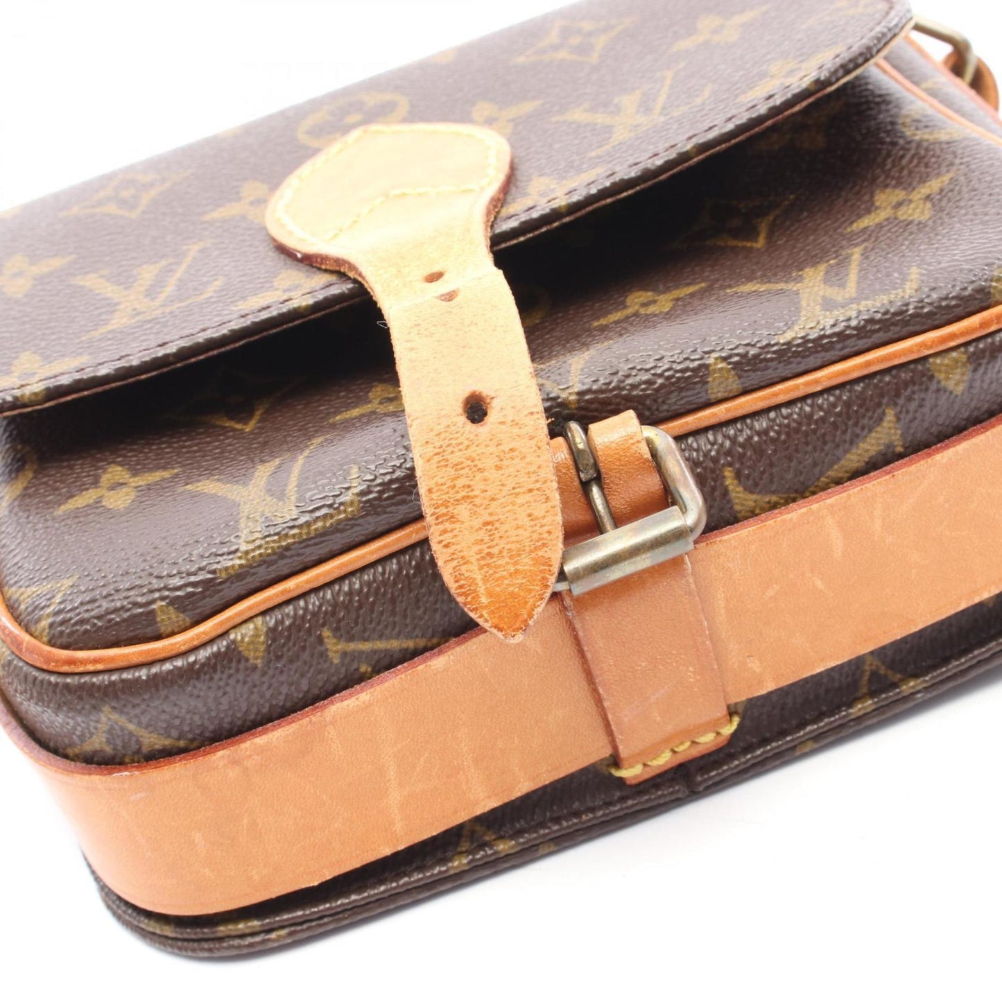 Louis Vuitton Brown Canvas Cartouchière