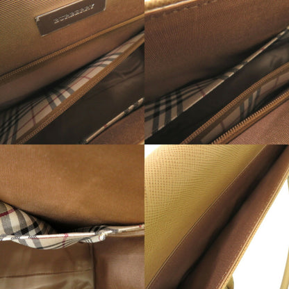 Burberry Brown Leather Nova Check