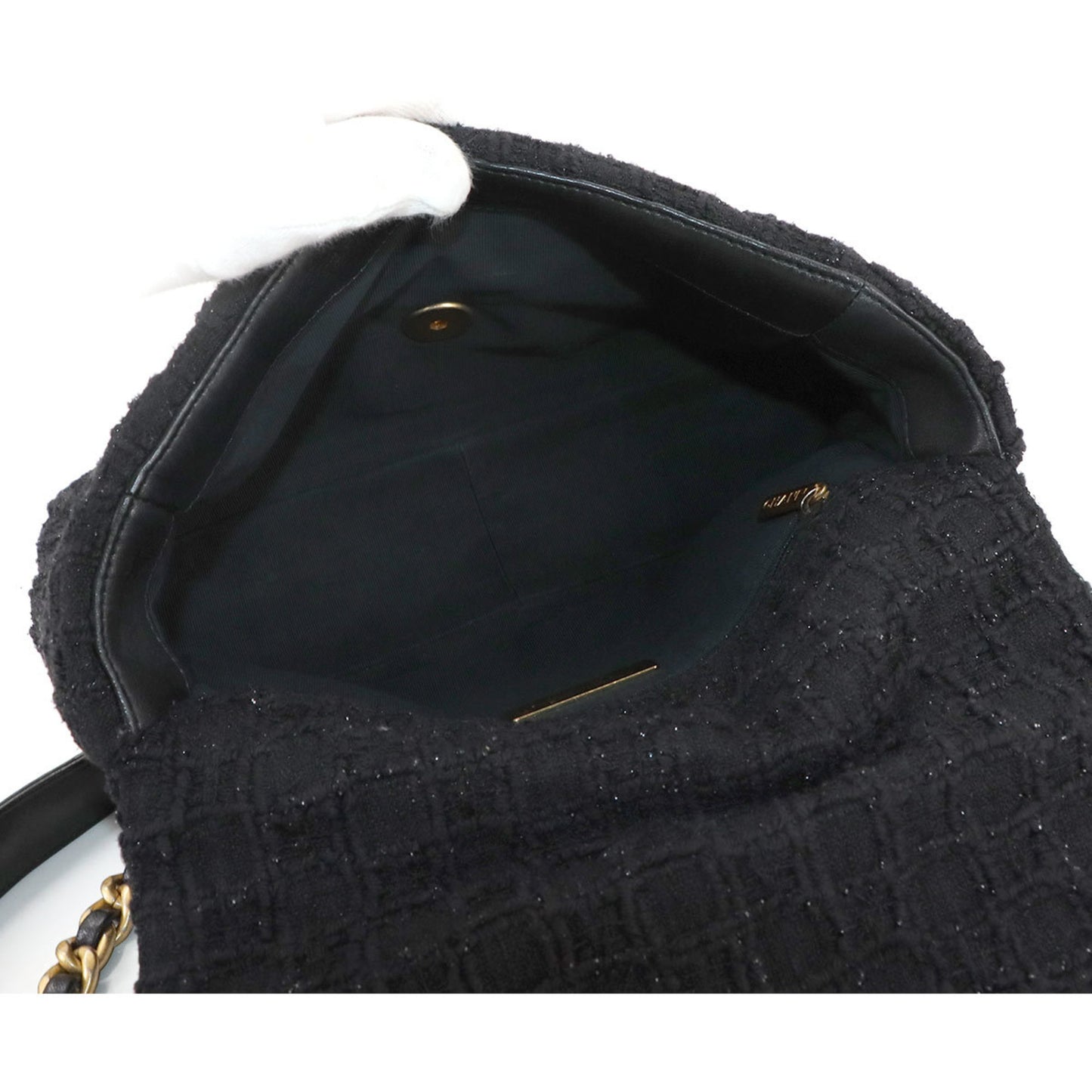 Chanel Black Tweed Chanel 19