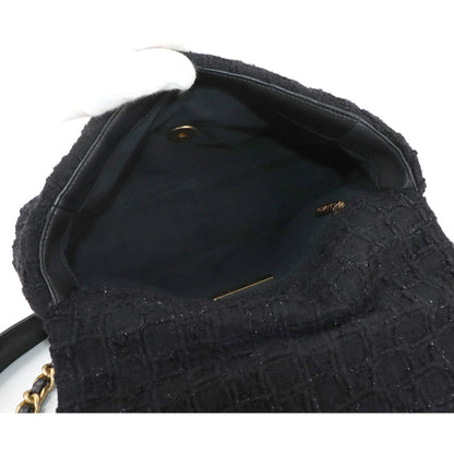 Chanel Black Tweed Chanel 19