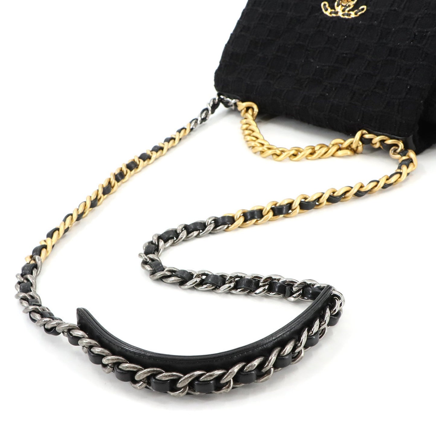 Chanel Black Tweed Chanel 19