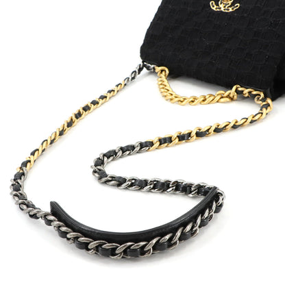 Chanel Black Tweed Chanel 19