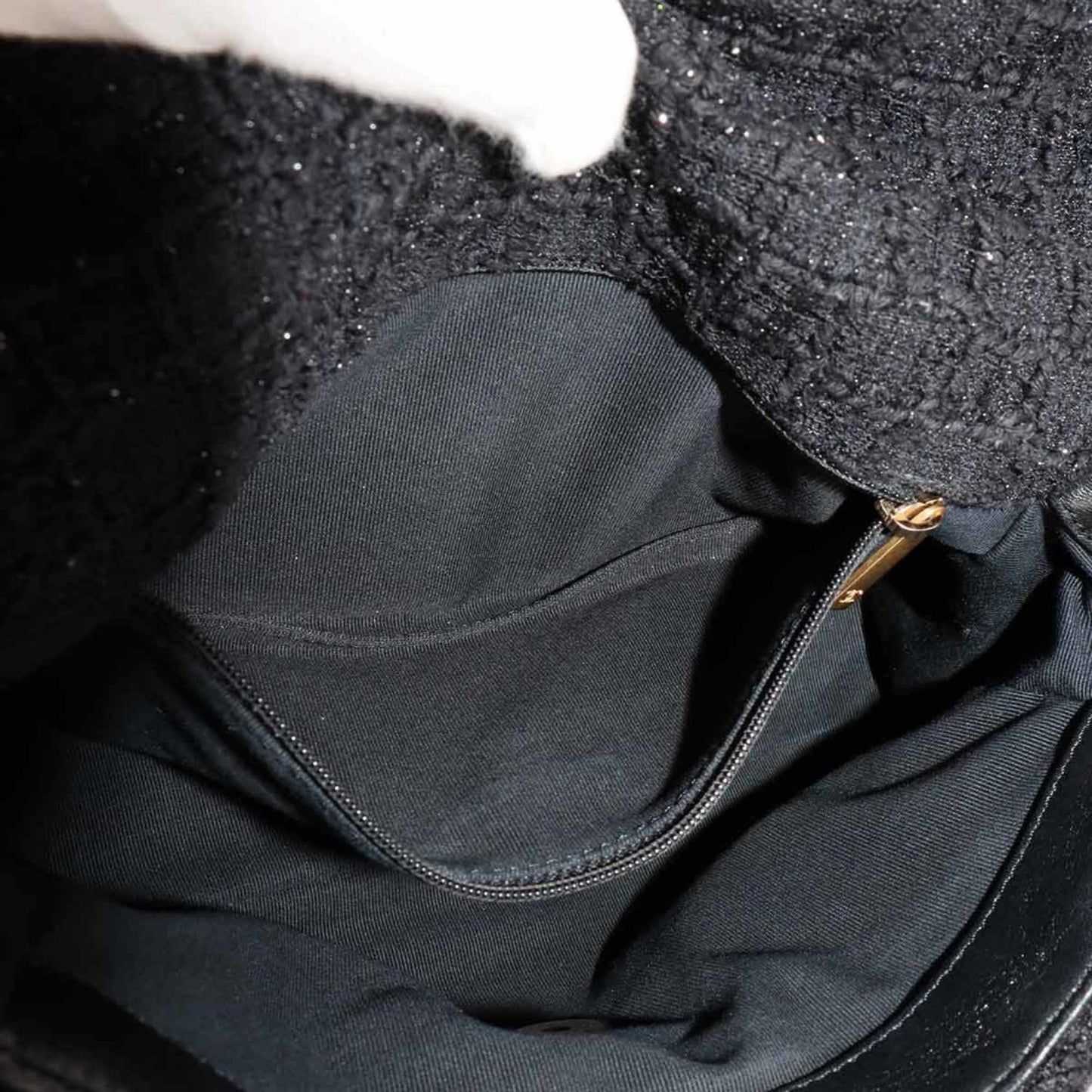 Chanel Black Tweed Chanel 19