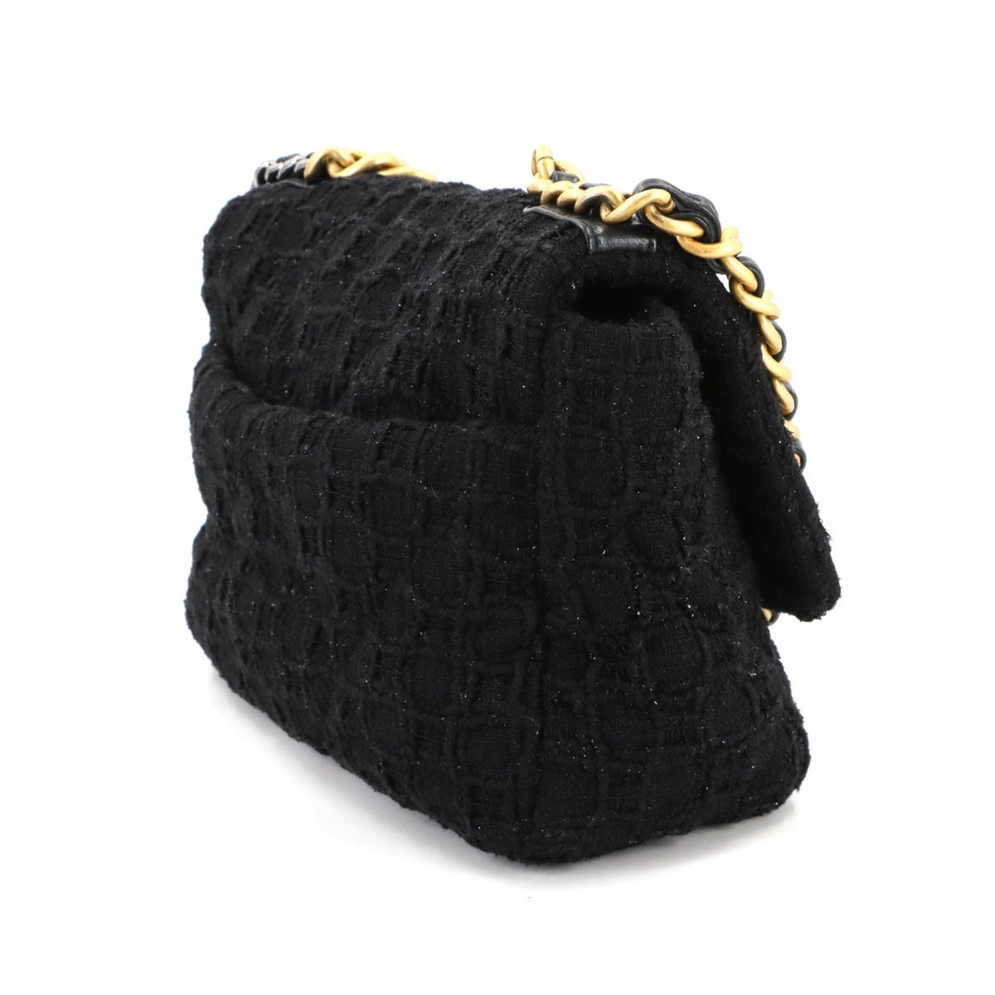 Chanel Black Tweed Chanel 19