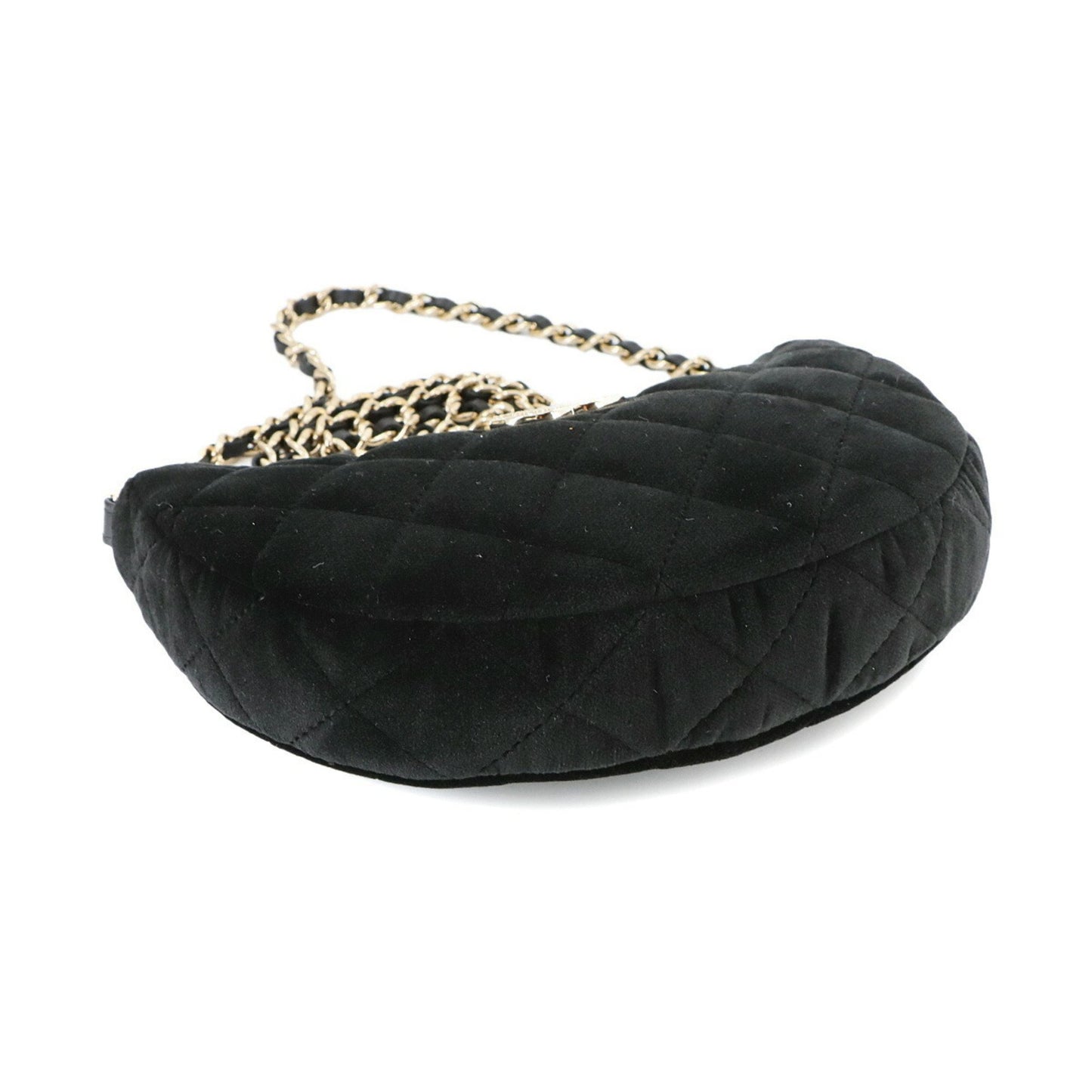 Chanel Black Velvet Half Moon