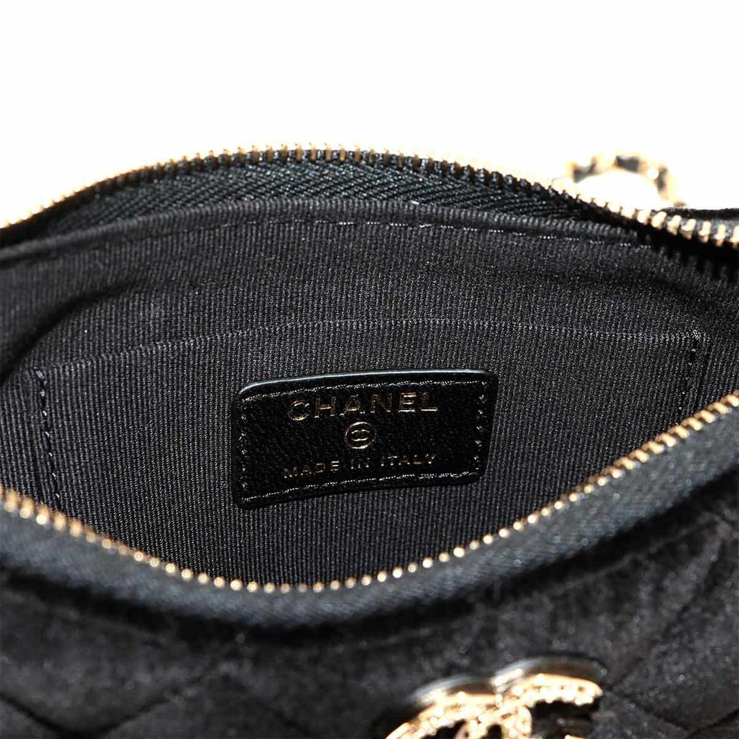 Chanel Black Velvet Half Moon