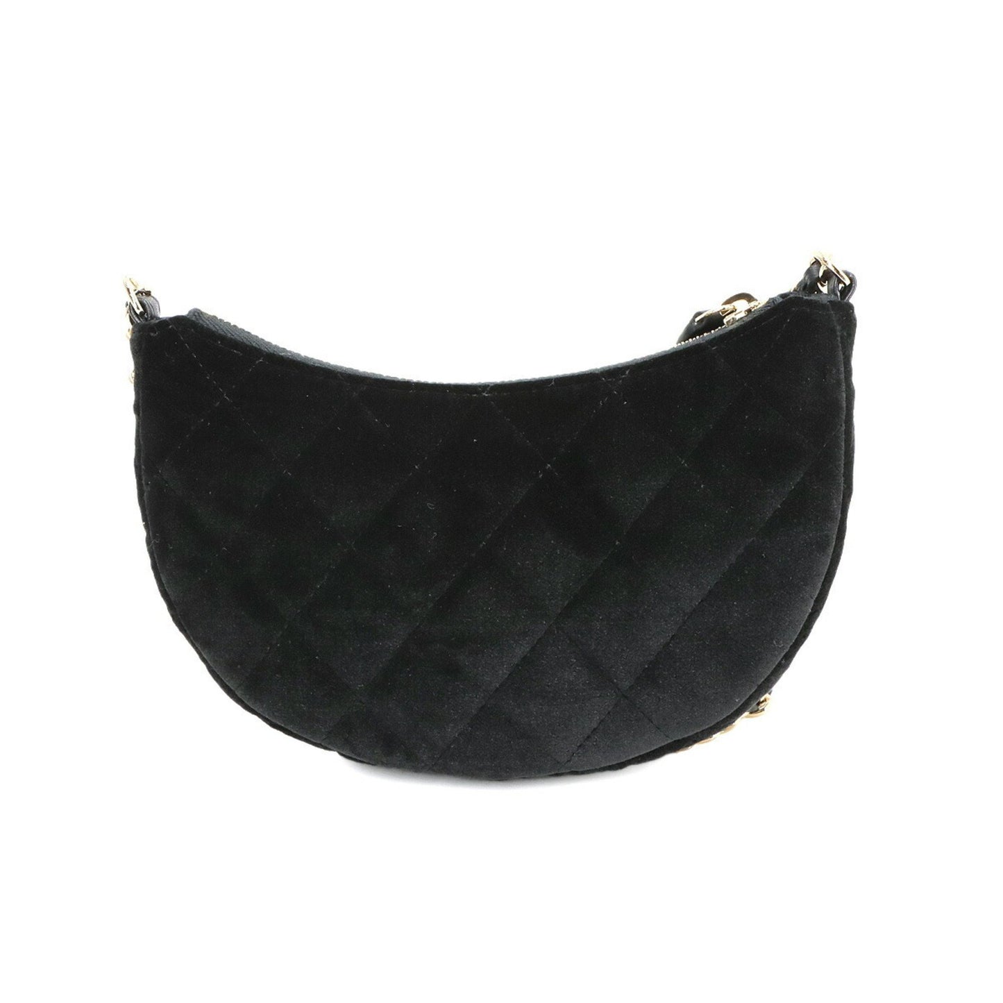 Chanel Black Velvet Half Moon