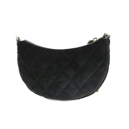 Chanel Black Velvet Half Moon