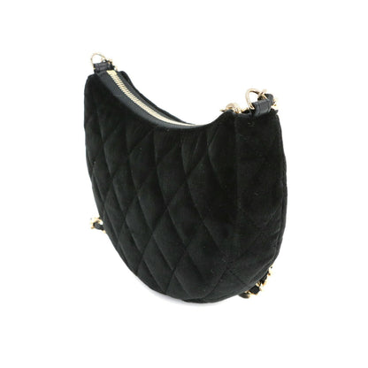 Chanel Black Velvet Half Moon