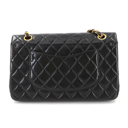 Chanel Black Leather Flap Bag Cuir Noir