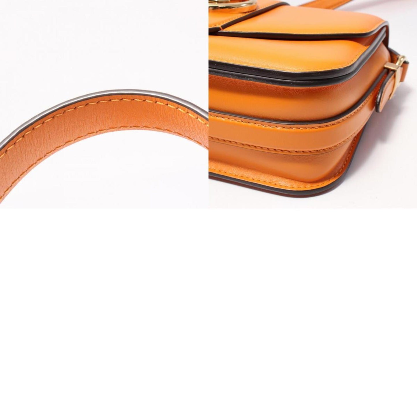 Louis Vuitton Orange Leather Pont Neuf