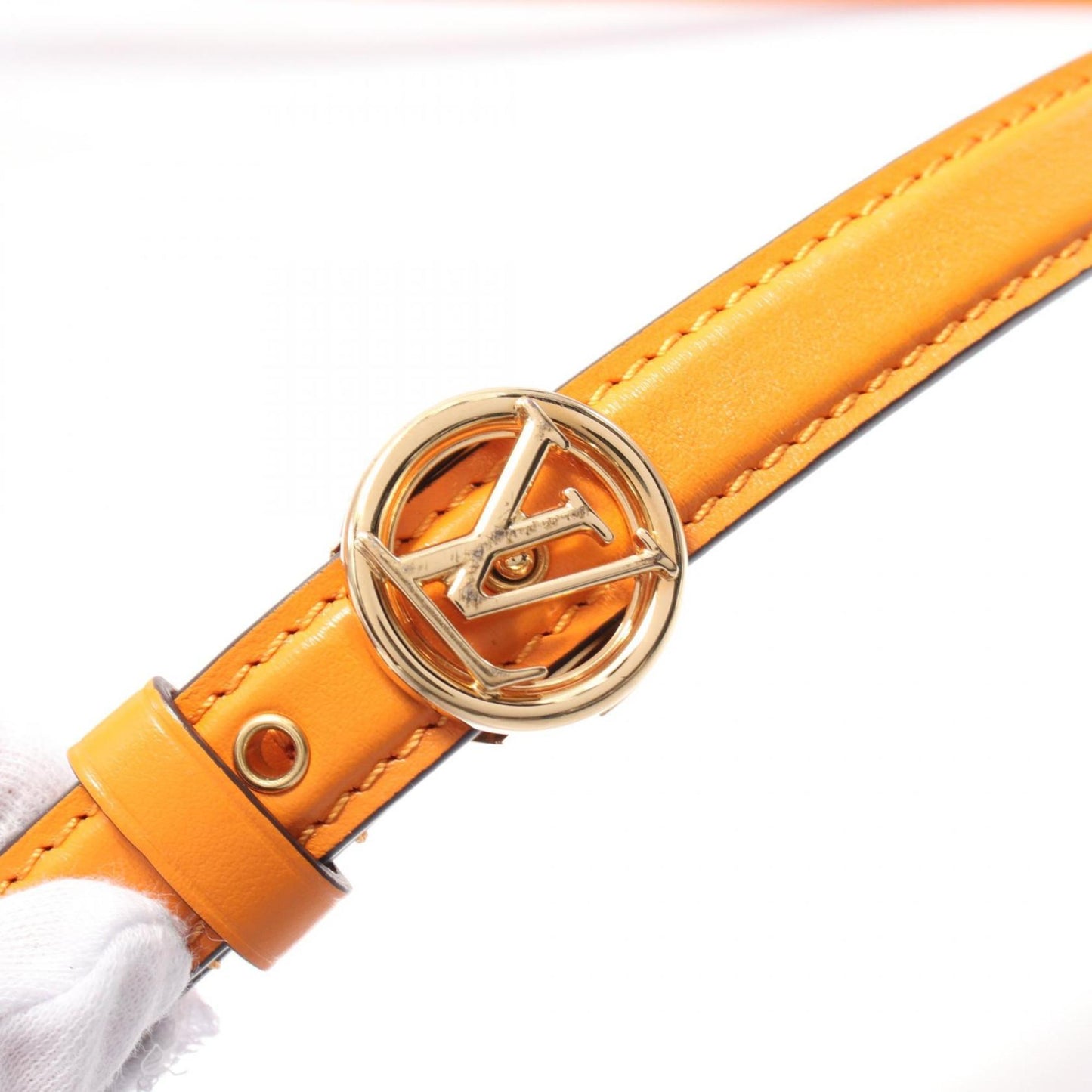 Louis Vuitton Orange Leather Pont Neuf